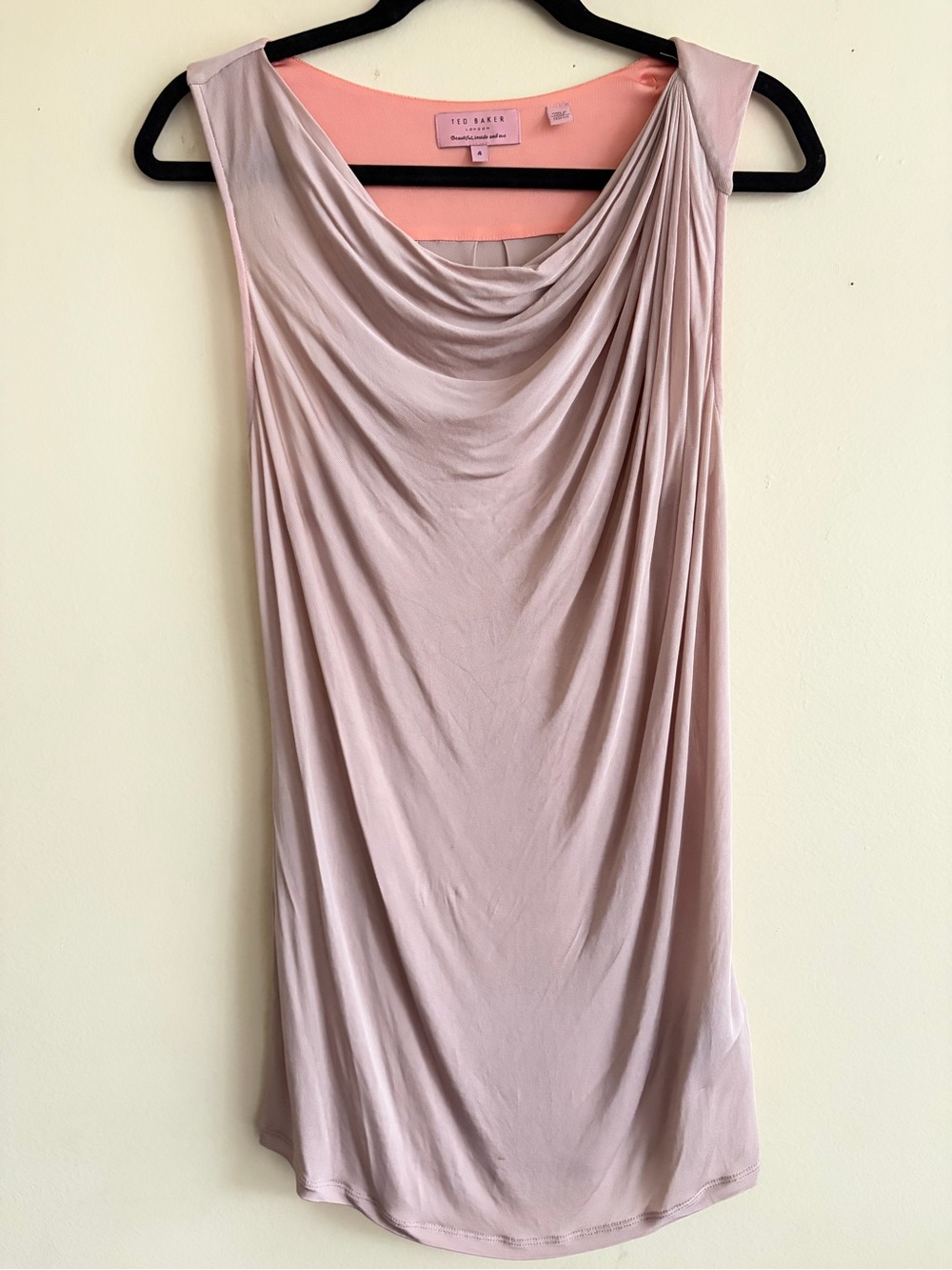 Ted Baker Sleeveless Blush Pink Top Size 4